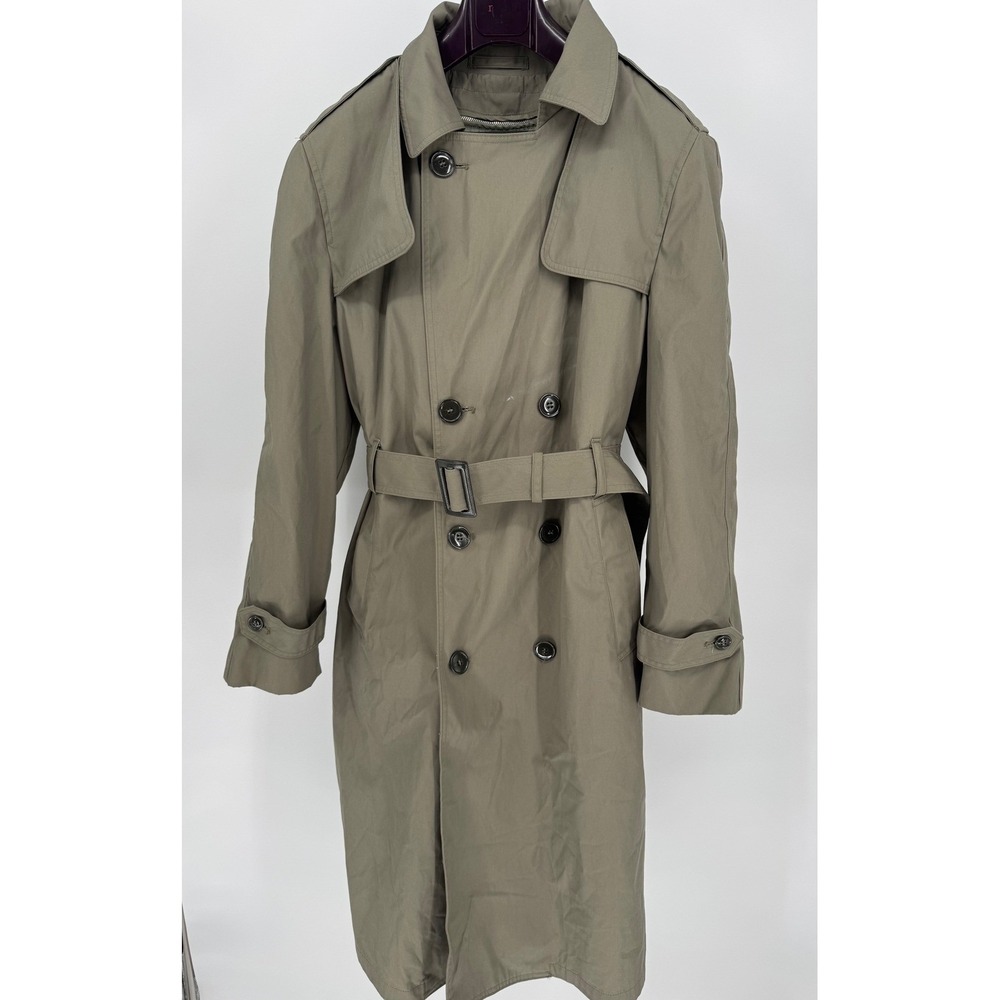 US Military DSCHCP Valor Collection All Weather Trench Coat 42R Olive Men